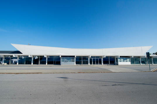 Exteriör över Malmö Isstadion