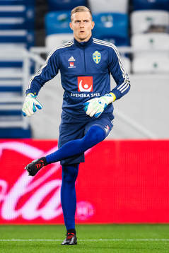 Goalkeeper Karl-Johan Johnsson of Sweden
