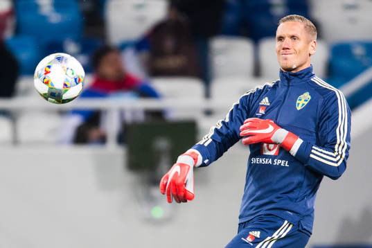 Goalkeeper Robin Olsen of Sweden