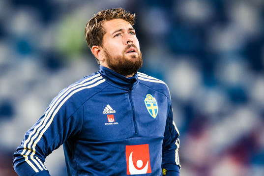 Goalkeeper Kristoffer Nordfeldt of Sweden