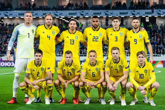goalkeeper Robin Olsen, Andreas Granqvist, Gustav Svensson,