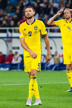 Marcus Berg of Sweden looks dejected