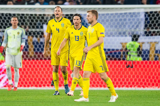 Andreas Granqvist, Gustav Svensson and Sebastian Larsson