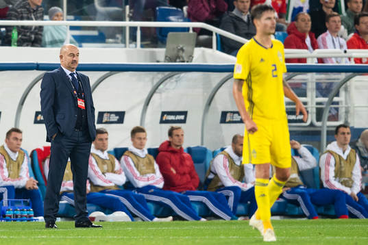 Head coach Stanislav Cherchesov of Russia