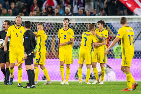 Andreas Granqvist, Mikael Lustig, Sebastian Larsson and