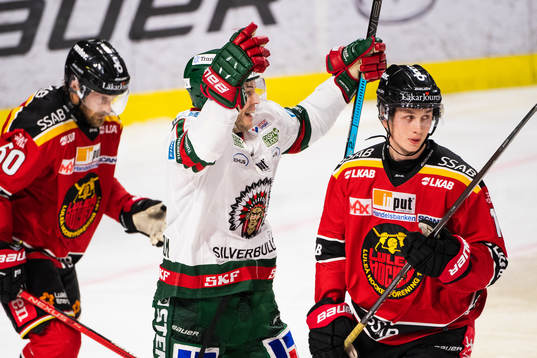 Frölundas Pathrik Westerholm jublar