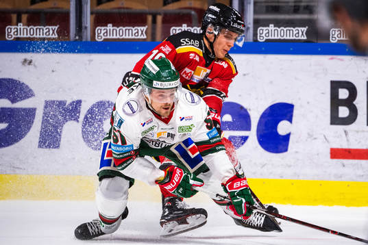 Frölundas Mats Rosseli Olsen och Luleås Joonas Jalvanti