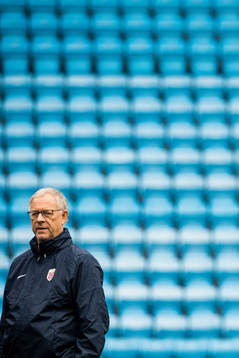 Lars Lagerbäck, head coach of Norway
