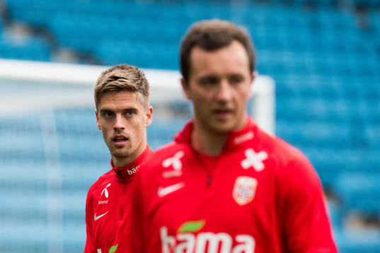 Markus Henriksen and Even Hovland of Norway