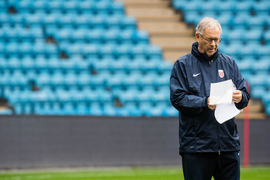 Lars Lagerbäck, head coach of Norway