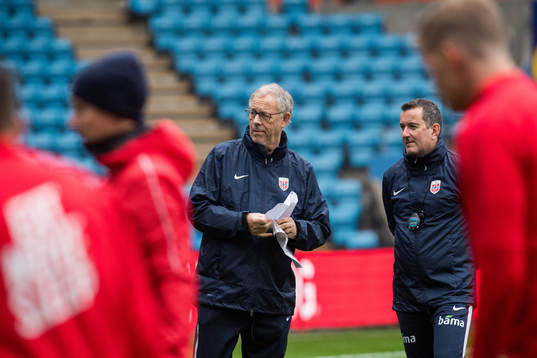 Lars Lagerbäck, head coach of Norway