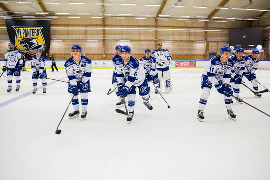 Leksands spelare jublar