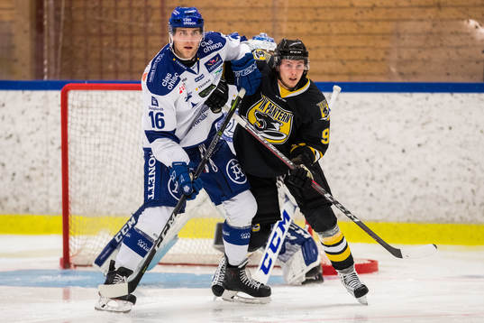 Leksands Daniel Gunnarsson och Panterns Dennis Svensson