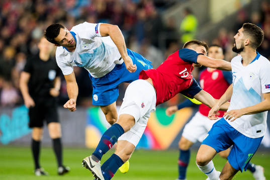 Luka Krajnc of Slovenia and Markus Henriksen of Norway