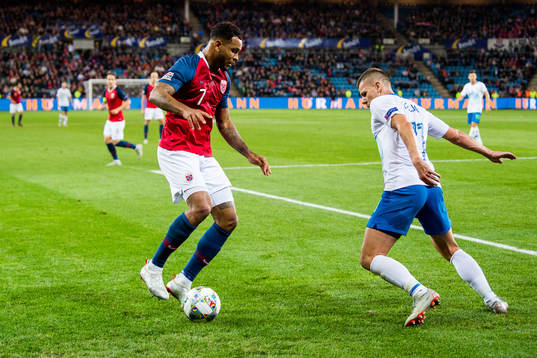Joshua King of Norway and Roman Bezjak of Slovenia