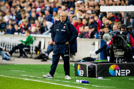 Lars Lagerbäck, head coach of Norway