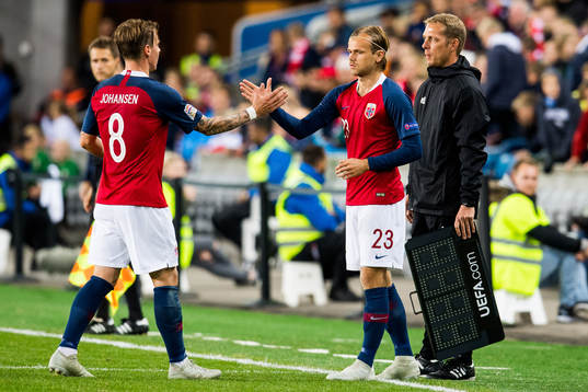 Stefan Johansen and Iver Fossum of Norway