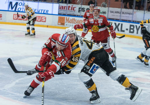 Moras Emil Aronsson och Skellefteås Mathis Olimb