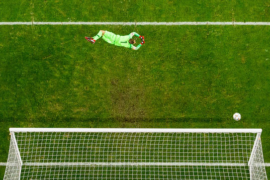 Goalkeeper Vid Belec of Slovenia
