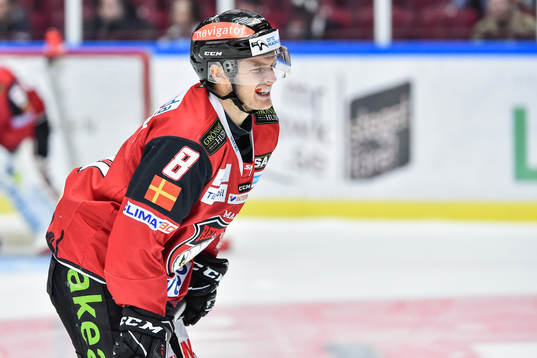 Malmö Redhawks Johan Olofsson har ont