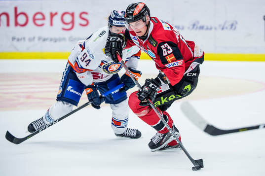 Malmö Redhawks Fredrik Händemark mot Joel Persson