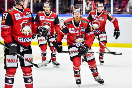 Malmö Redhawks Jens Olsson jublar