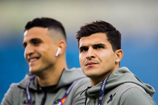 Mohamed Elyounoussi and Tarik Elyounoussi of Norway
