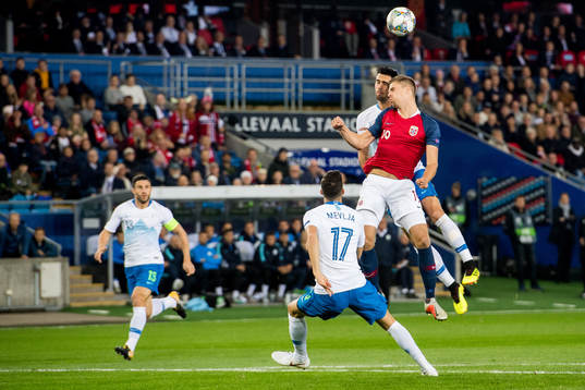Luka Krajnc of Slovenia and Markus Henriksen of Norway in