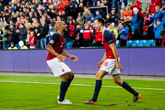 Ole Kristian Selnæs of Norway celebrates with Haitam