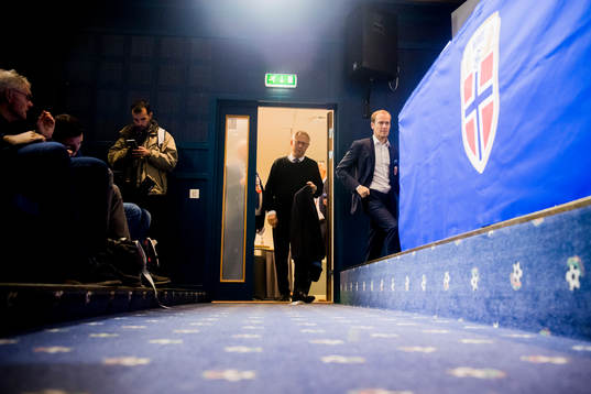 Lars Lagerbäck, head coach of Norway
