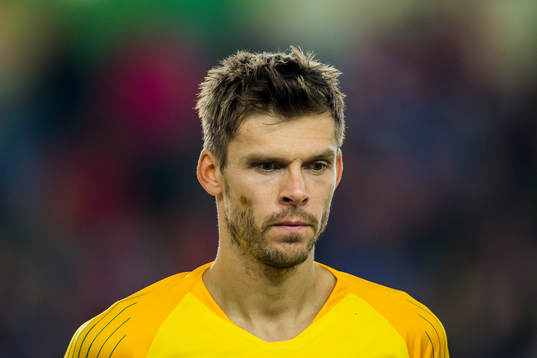 Goalkeeper Rune Almenning Jarstein of Norway