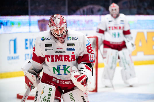 Timrås målvakt Victor Brattström och målvakt Niklas