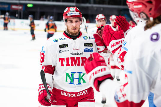 Timrås Sebastian Collberg jublar