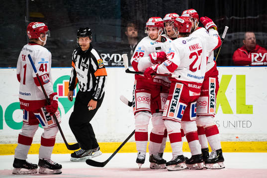Timrås Sebastian Collberg jublar