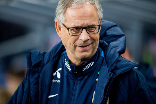Lars Lagerbäck, head coach of Norway