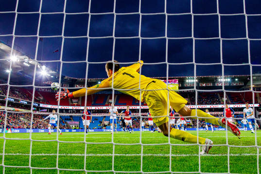 Goalkeeper Rune Almenning Jarstein of Norway