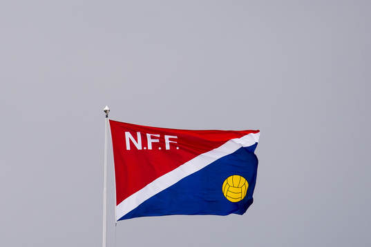 The flag of the Norwegian Football Association (NFF)