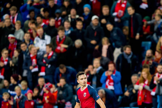 Ole Kristian Selnæs of Norway celebrates