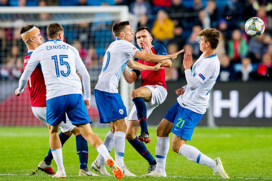 Miha Zajc of Slovenia, Ole Kristian Selnæs of Norway and
