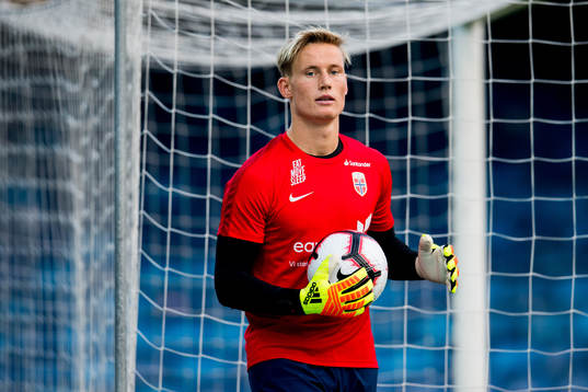 Goalkeeper Sondre Rossbach of Norway