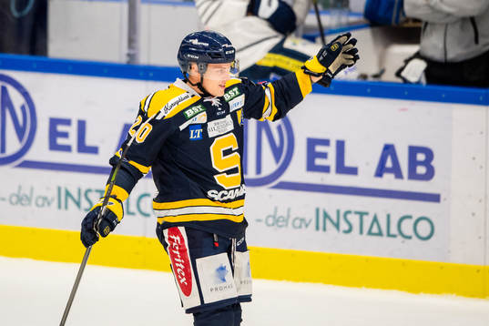 Södertäljes Thom Flodqvist jublar