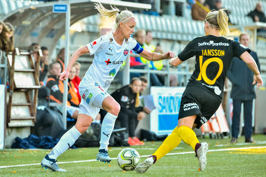 Rosengårds Caroline Seger och Hammarbys Hammarbys Emma