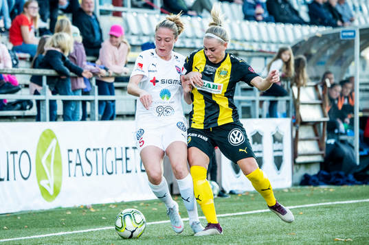 Rosengårds Celia Jimenez Delgado mot Hammarbys Emma Jansson