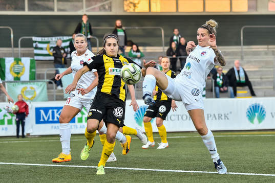 Rosengårds Anja Mittag och Hammarbys Sejde Abrahamsson