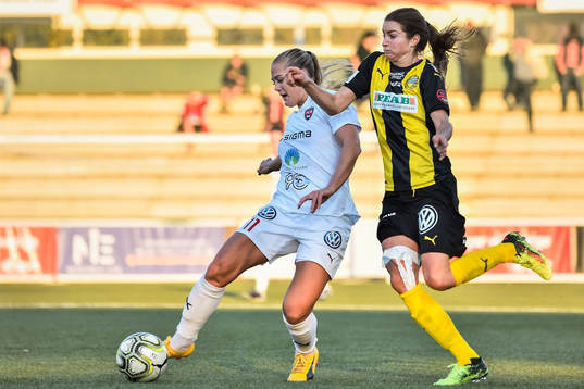 Rosengårds Lisa-Marie Utland och Hammarbys Madeleine