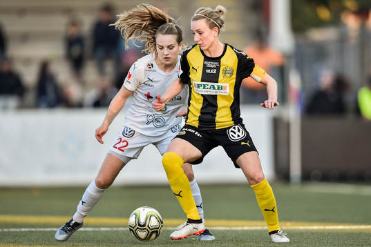Rosengårds Fiona Brown och Hammarbys Olga Ekblom