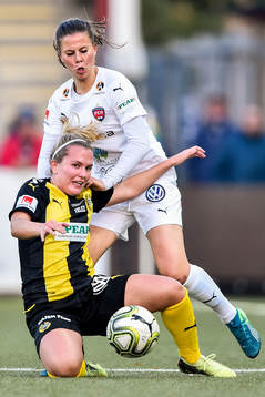 Rosengårds Josefin Harrysson och Hammarbys Frida Sjöberg
