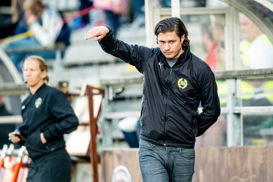 Hammarbys tränare Isak Dahlin