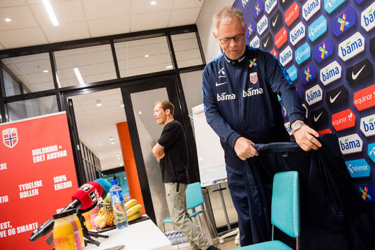 Lars Lagerbäck, head coach of Norway