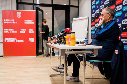 Lars Lagerbäck, head coach of Norway